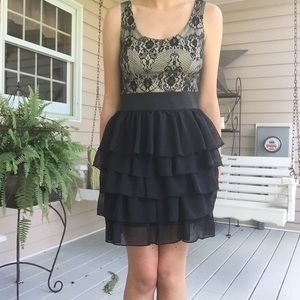 Beautiful figure flattering tiered dress